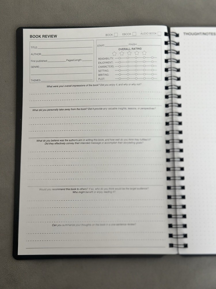 2 Small Simple Reading Journals