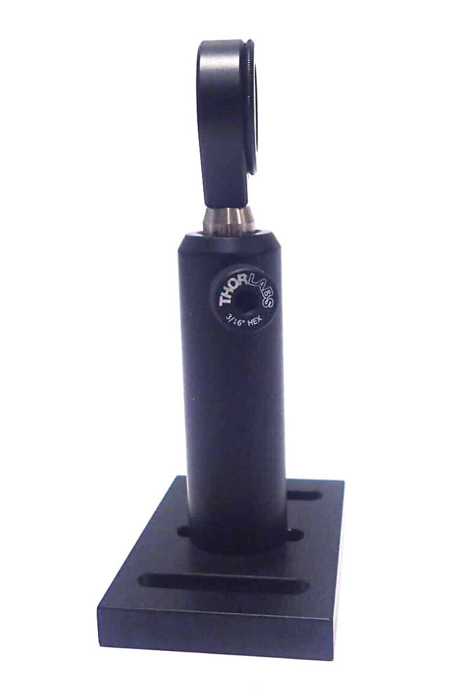 THORLABS FLORESCENT ALIGNMENT DISK / LMR1 FIXED LENS MOUNT & THORLABS POSTHOLDER