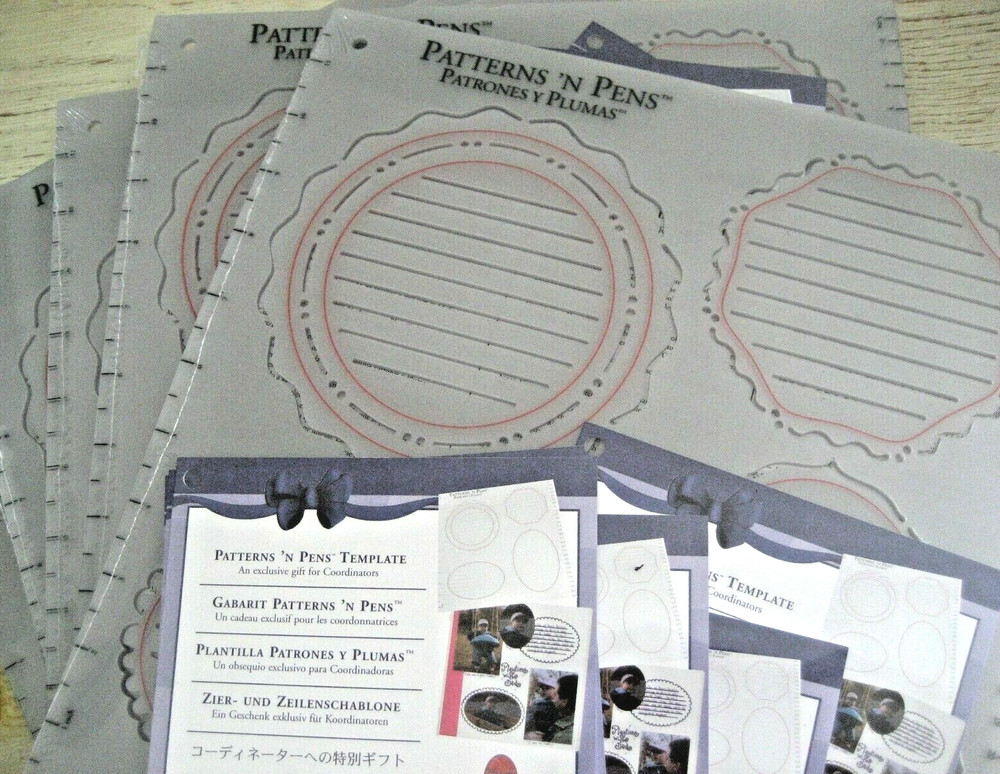 BUY 1-28 Creative Memories PATTERNS & PEN Journalling TEMPLATE 12" Stencil +Inst