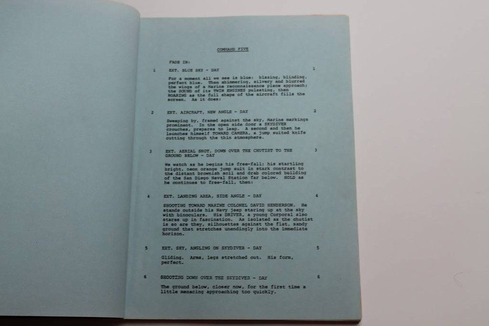 COMMAND 5 / Anthony Spinner 1983 Screenplay, Wings Hauser & John Matuszak