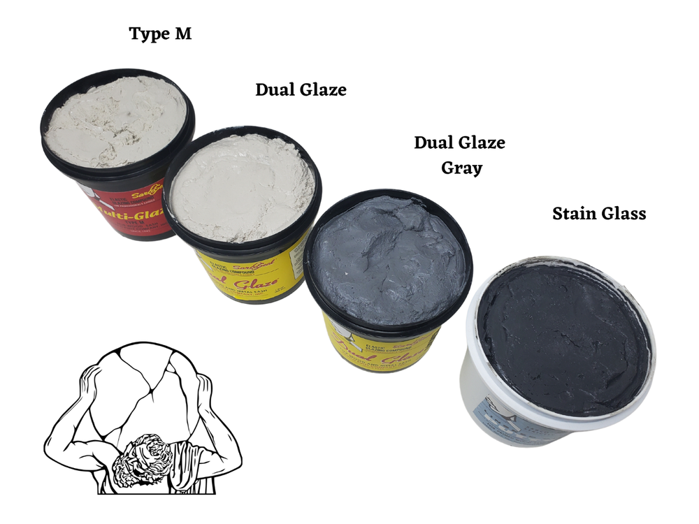 Sarco Dual Glaze Putty GRAY - 1 Gallon