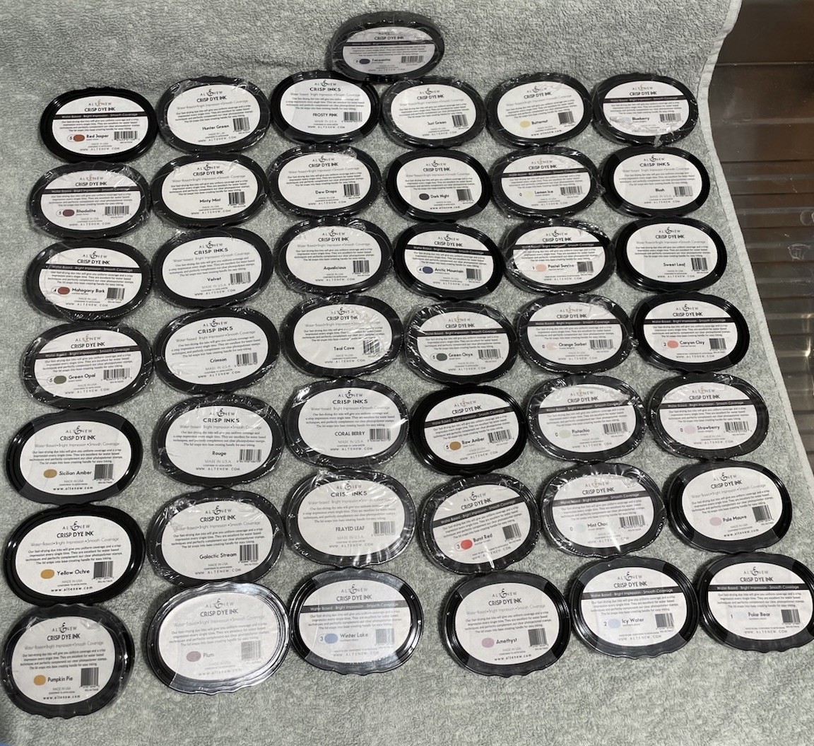 Altenew Crisp Dye Ink Pads Assorted Colors Stamping Embossing -LOT OF 43 COLORS!