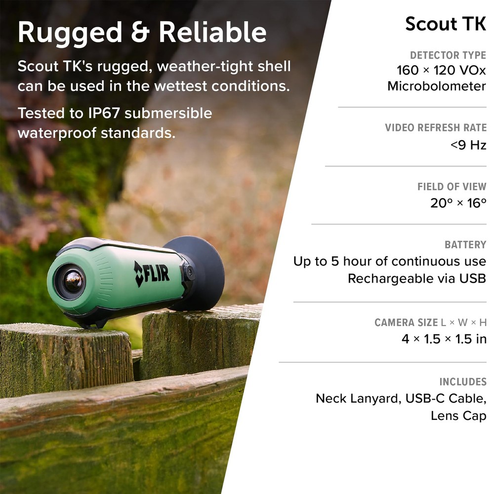 Scout TK Compact Thermal Imaging Monocular for Wildlife Viewing