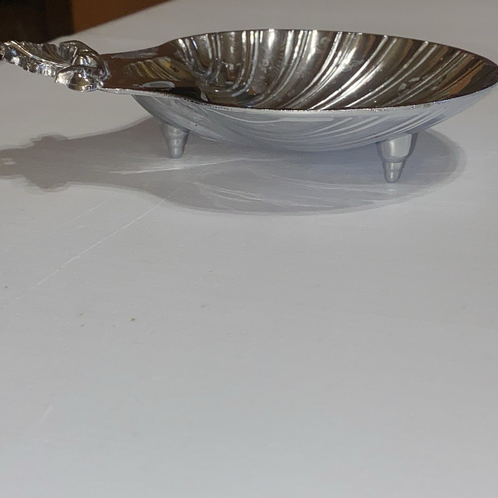Zink Alloy Sliver Clam Shell 6” x 4.75”x 1.5”- SHEFFIELD ENGLAND 1700-1800