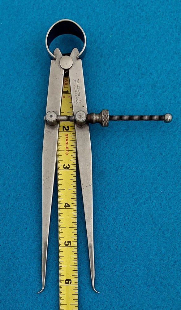 STARRETT SPRING JOINT 6 INCH INSIDE CALIPER MADE IN U.S.A. MY REF #13