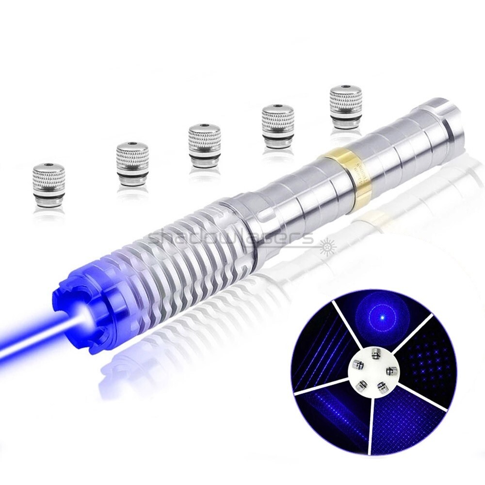 BX9-M 450nm Adjustable Focus High Power Blue Laser Pointer Visible Laser Beam