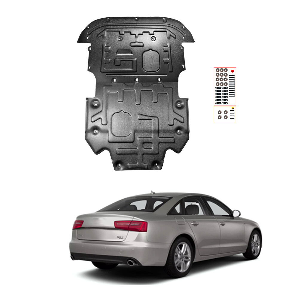 2Pcs Engine Splash Guard For Audi A6 2012-2018 Under Engine Shield Cover Board