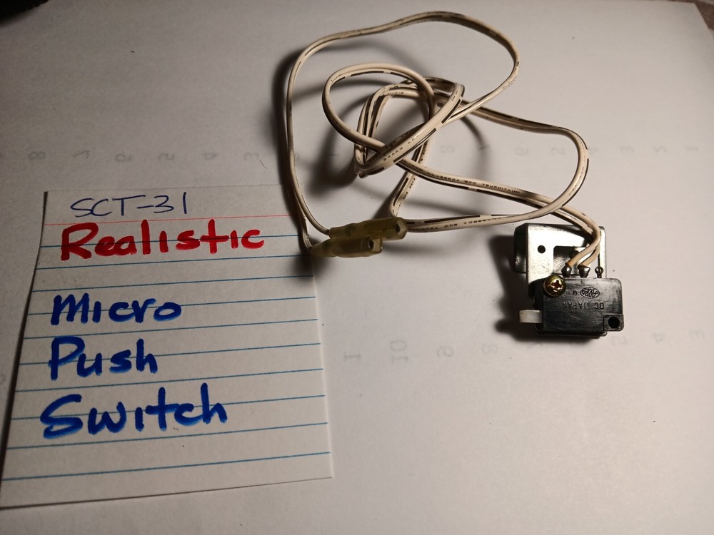 📈REALISTIC 💥 MICRO PUSH SWITCH 💥 SCT-31 STEREO CASSETTE DECK