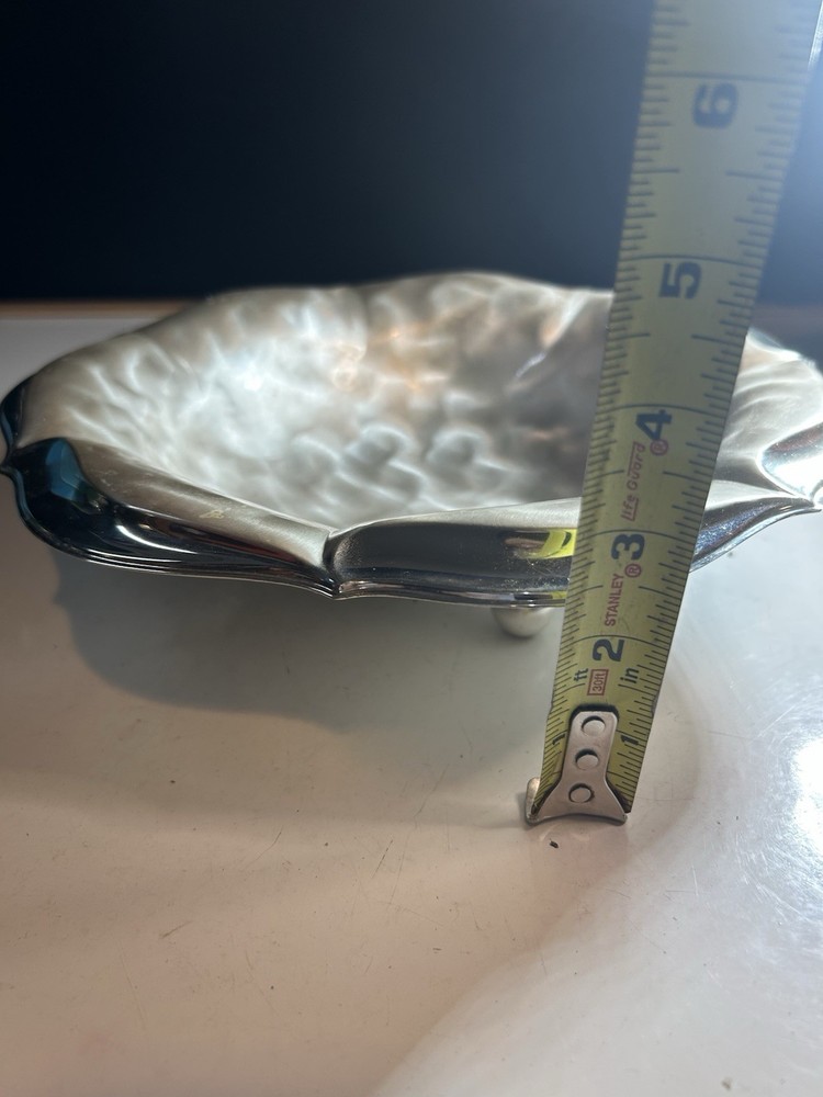 Vtg 70's WMF IKORA Flower Shaped Silver Plated Footed Serving Bowl