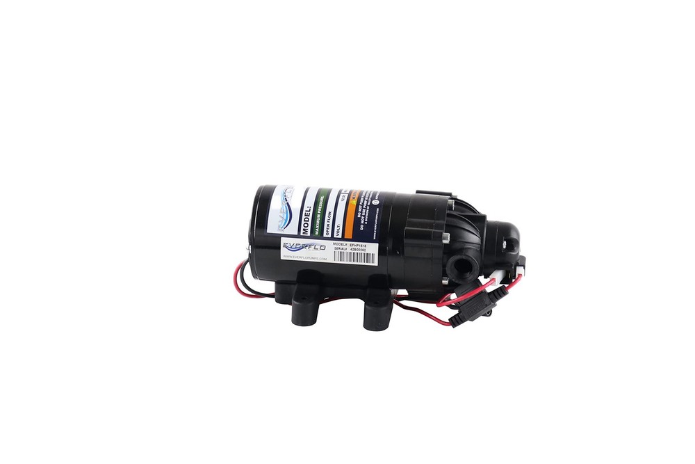 Everflo EFHP1515-BOX 12V Diaphragm Pump, Black