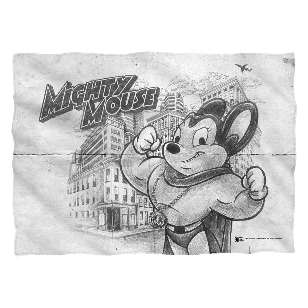 Mighty Mouse "Sketch" Pillow Case - 20 x 28