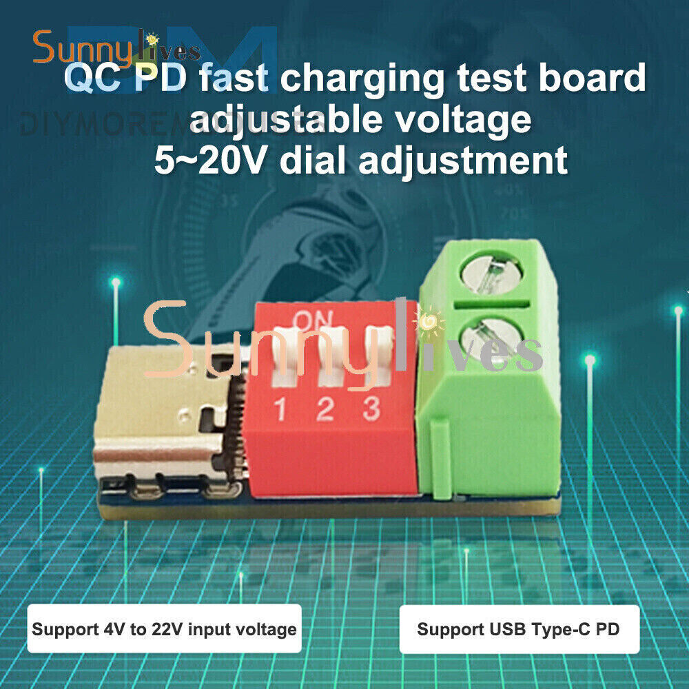 USB Type-C PD Trigger Board Module PD/QC Decoy Board Fast Charge Test Board