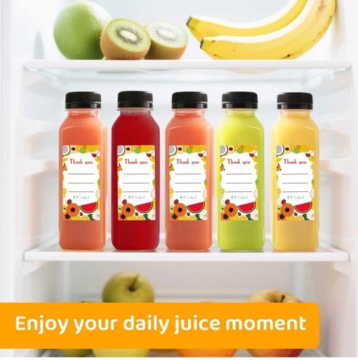 100pcs 16 oz Plastic bottles with lids