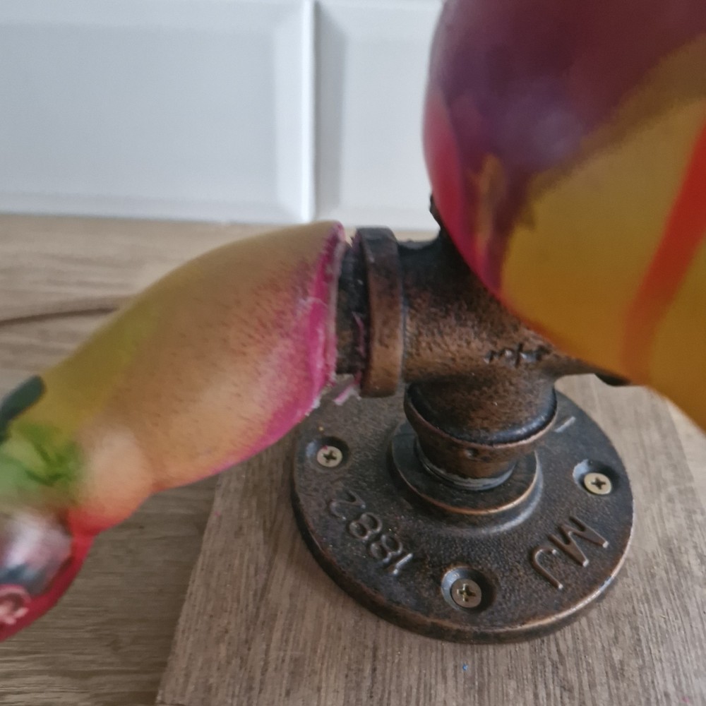 Steampunk Creepy Painted Doll Table Lamp