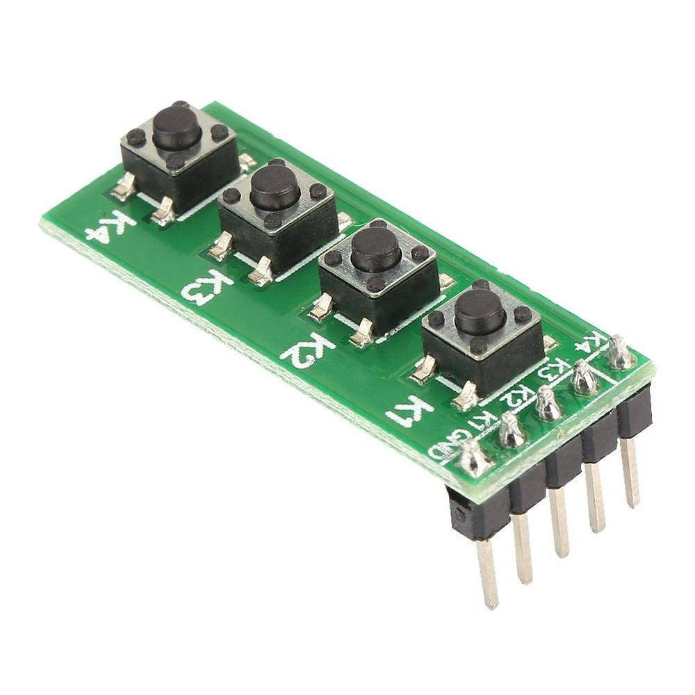 4 Key Push Button Switch Module, Keyboard Board, DIY KIT, Arduino, ESP32