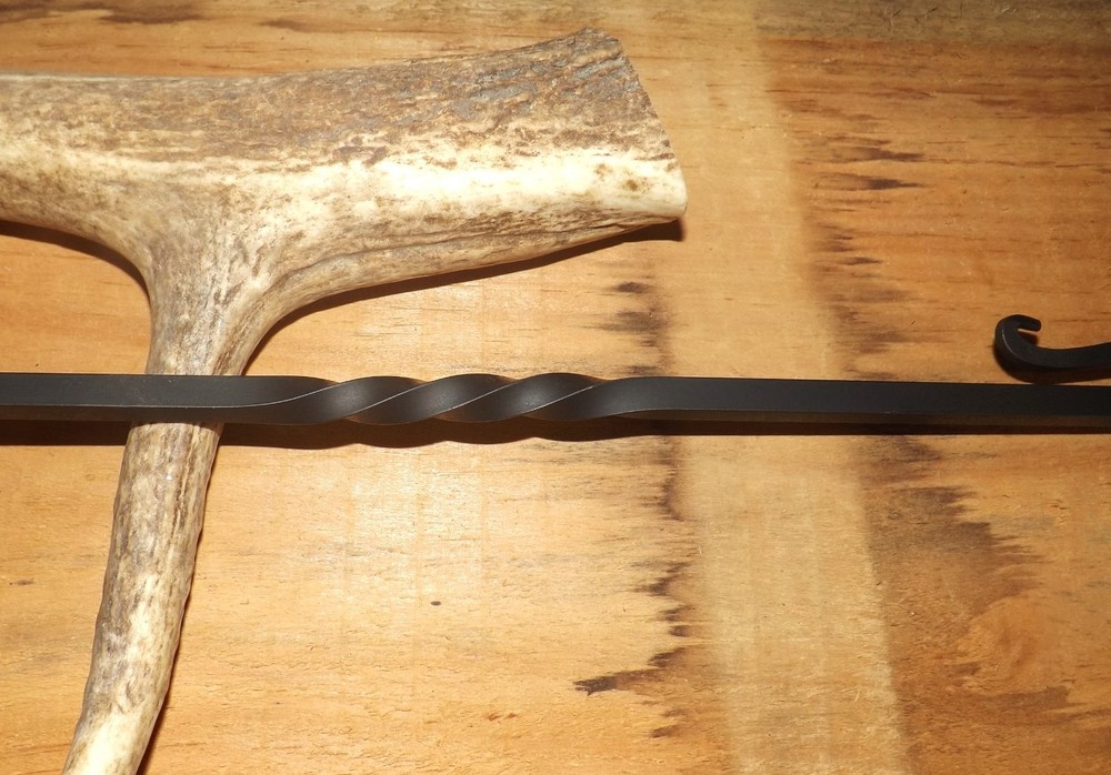 hand forged patio fireplace poker