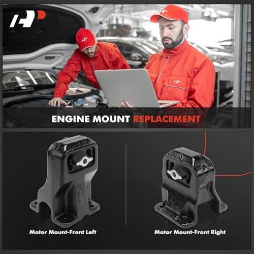 2PCS Front Left and Right Engine Motor Mount Set Compatible with Dodge Ram