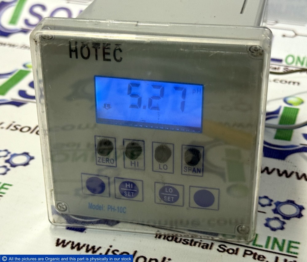 Hotec PH-10C pH Transmitter and Controller 0-14 pH PH10C Industrial pH Analyzer