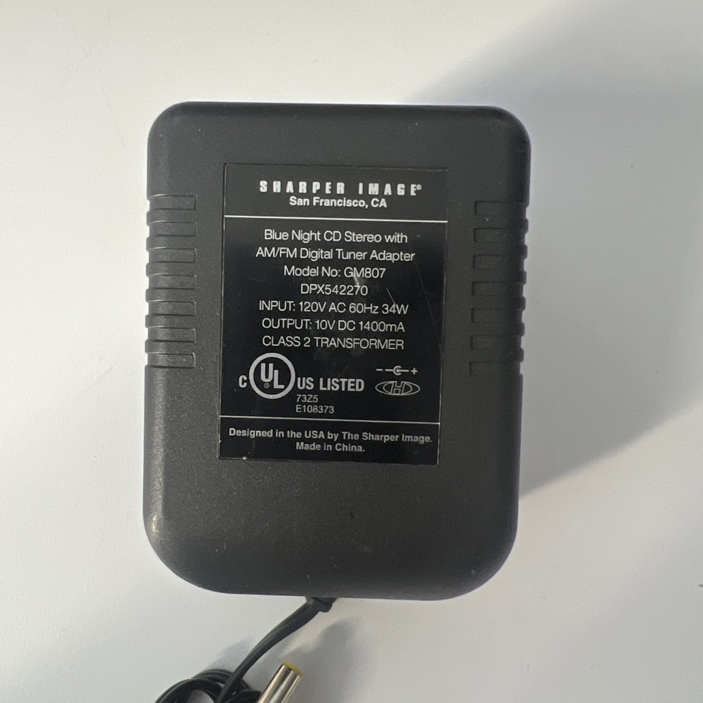 Sharper Image BlueNight CD DIGITAL TUNING COMPACT DISC STEREO SYSTEM