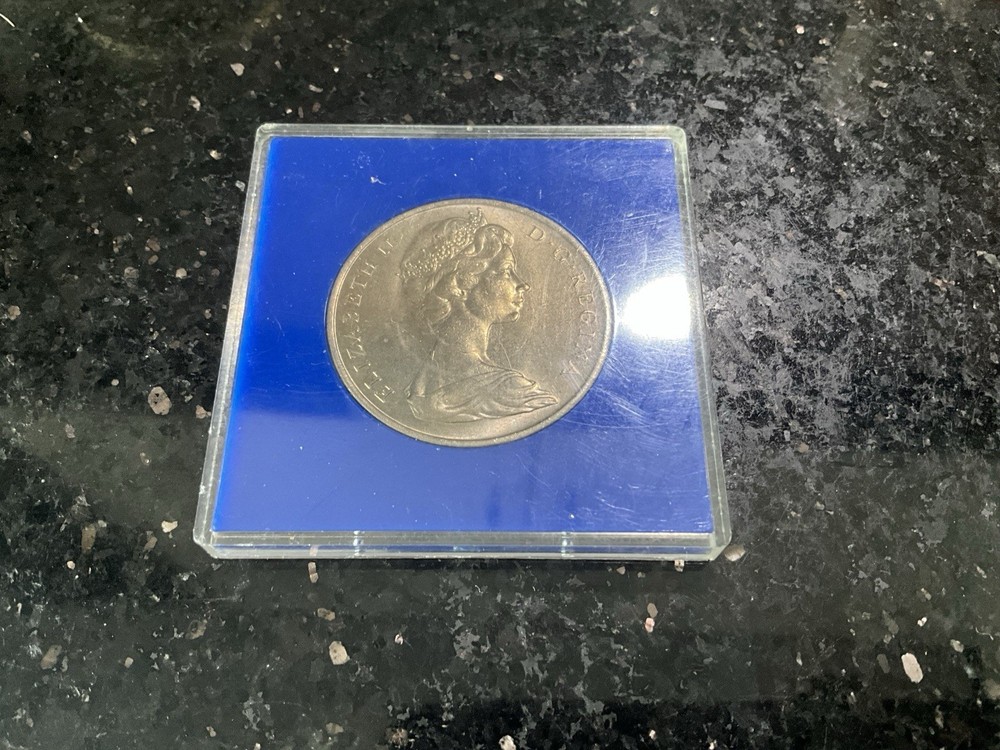 TURKS & CAICOS ISLANDS 1969 UNC CROWN Plastic Case.
