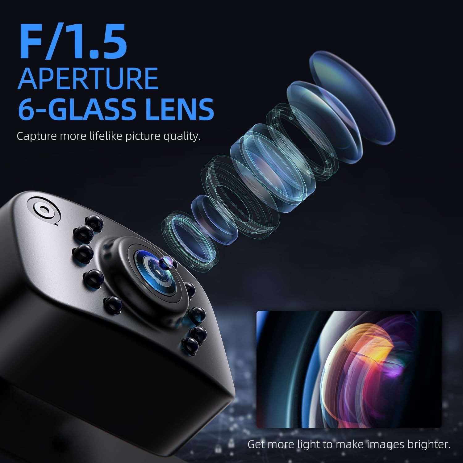 ERT01 HD Backup Camera,Universal Rear View License Plate 149°Night Vision IP69K