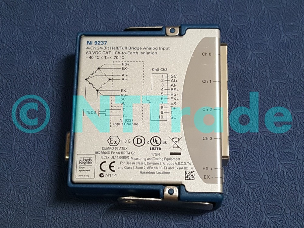National Instruments NI-9237 cDAQ Strain / Bridge Input Module, RJ50