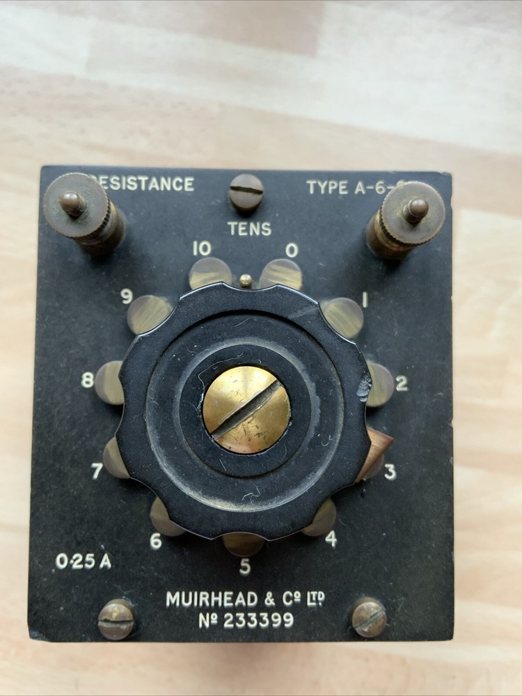 Muirhead Type A-6-C variable resistance box