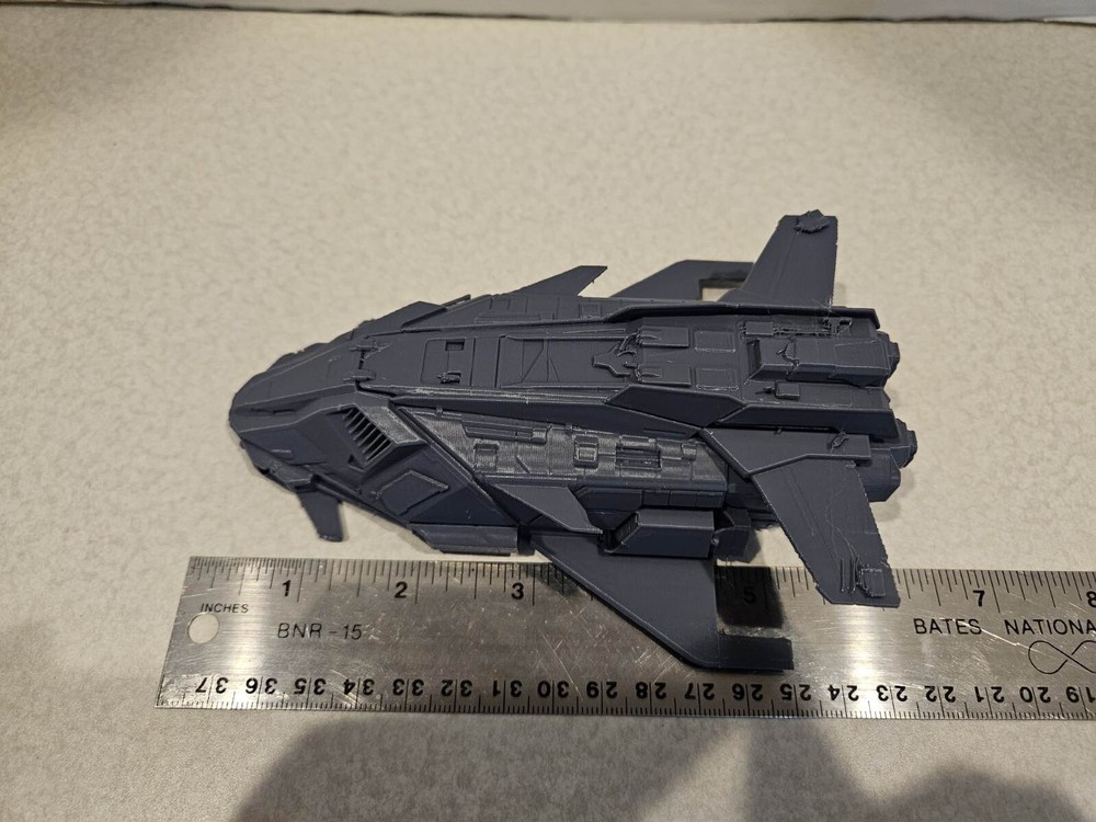 Federal Gunship 3d Printed Grey 6in Model