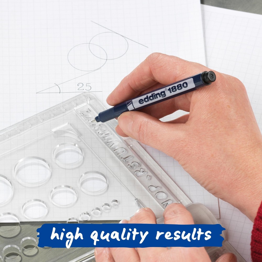 10 PCS Black Pen Set Precise Sketching Journaling Technical Drawing 0.05-1mm