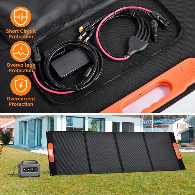 400W Portable Solar Panel Waterproof IP66 Foldable Solar Panel Kit Brand New