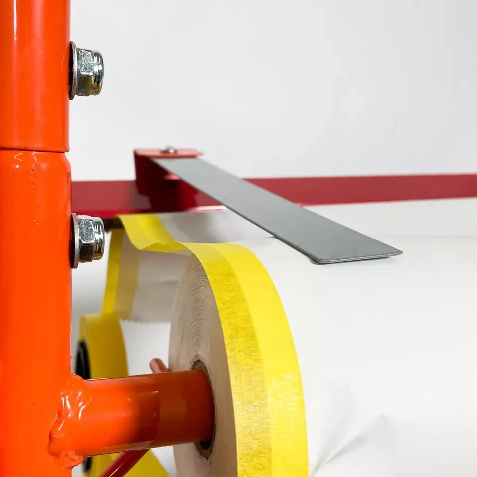 Portable Slimline Masking Paper Machine Dispenser -Stand Holds Multiple Rolls