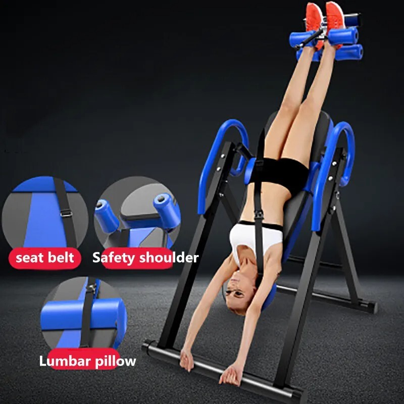 Inversion Table Heavy Duty Stretcher Machine Therapy Back Pain Relief Adjustable