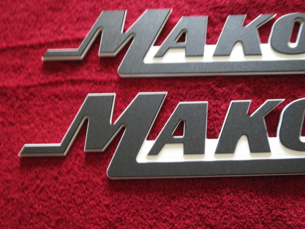 Mako Boat Emblems / Badges (Large) 3" High