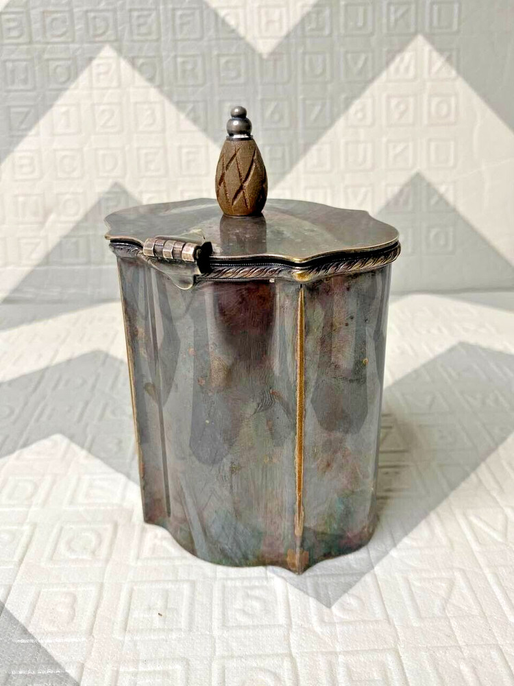1960's Tea Caddy / Cigarette Box IFS Israel Freeman and Sons Italy Silverplate