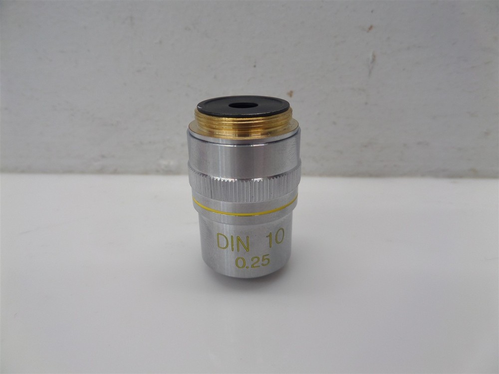 Edmund Micro Plan DIN 10 0.25 Microscope Objective Lens