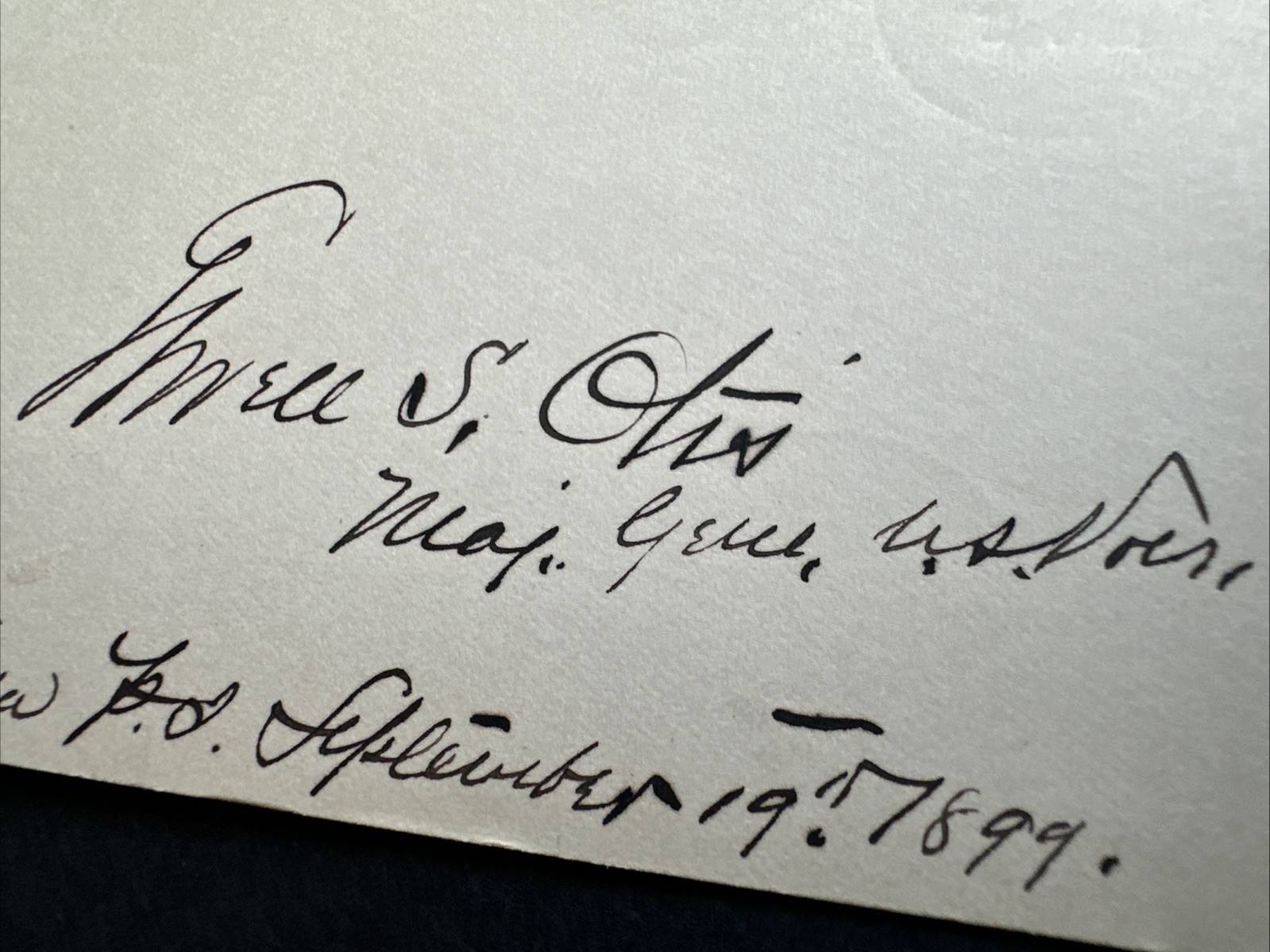 Elwell S Otis Civil War Union General Autograph Major General US Volunteers RARE