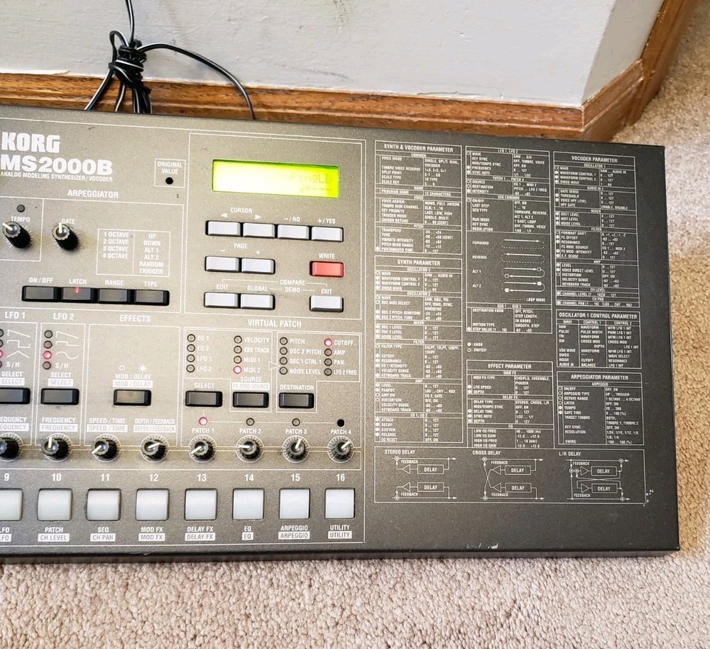 KORG MS2000B Virtual Analog Modeling Synthesizer + Chord No MIDI/Keyboard