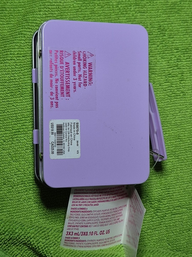 Claire's Metal Butterfly Mini Lunchbox Empty Storage Container