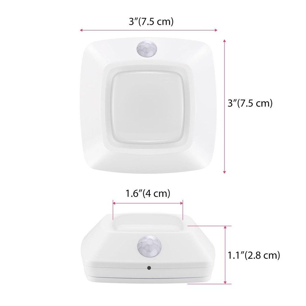 Motion Sensor Tap Light,Battery Operated Push Lighting, Wireless Puck Lights,...