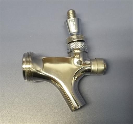 TapRite Stainless Steel Chrome Plated Self Closing Beer Keg Draft Tap Faucet