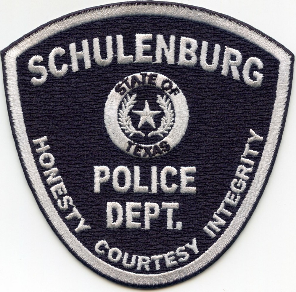 SCHULENBURG TEXAS TX Honesty Courtesy Integrity POLICE PATCH