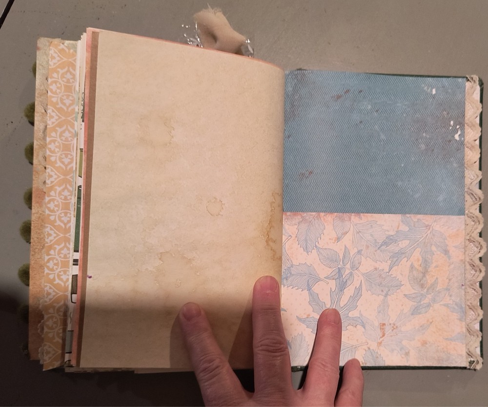handmade junk writing journal