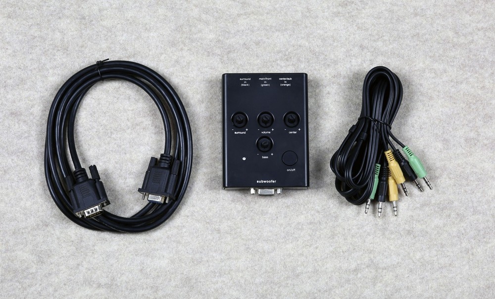 Replacement Control Pod V2 Post636 for Logitech Z-5500 Speakers Subwoofer Remote