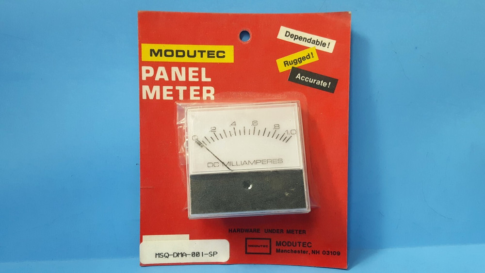 1pc- Panel Meter, MSQ-DMA-001-SP, MODUTEC, DC Milliamperes, 0-1