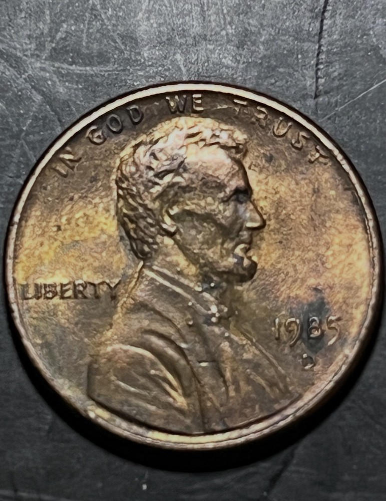 1985-D Lincoln Cent With Errors