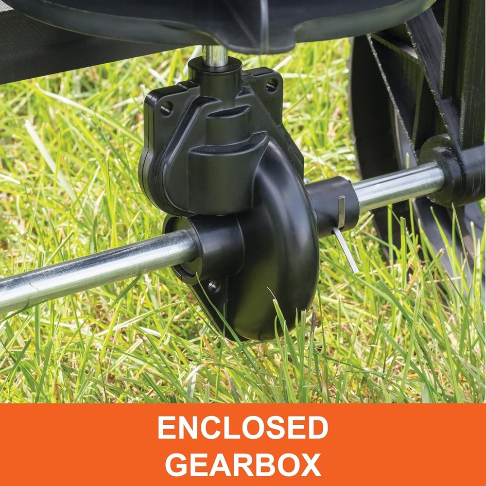 Efficient 50 lb Rust-Proof Broadcast Spreader for a Lush Lawn - Spring Ready!
