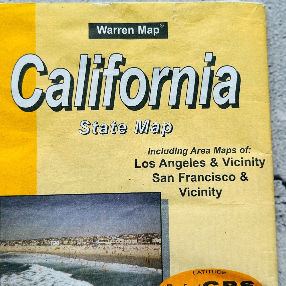 Warren Map California State Fold Up Map