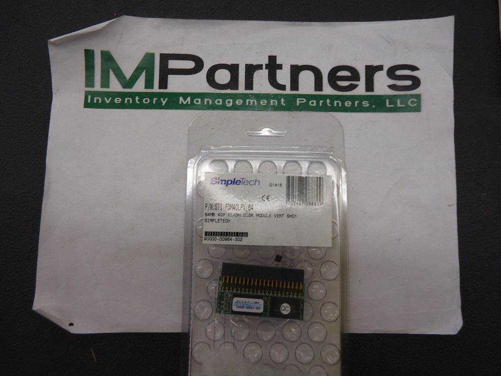 STIFDM40LPV64, SimpleTech, Mem, 64MB 40P Flash Disk Module, BRAND NEW!