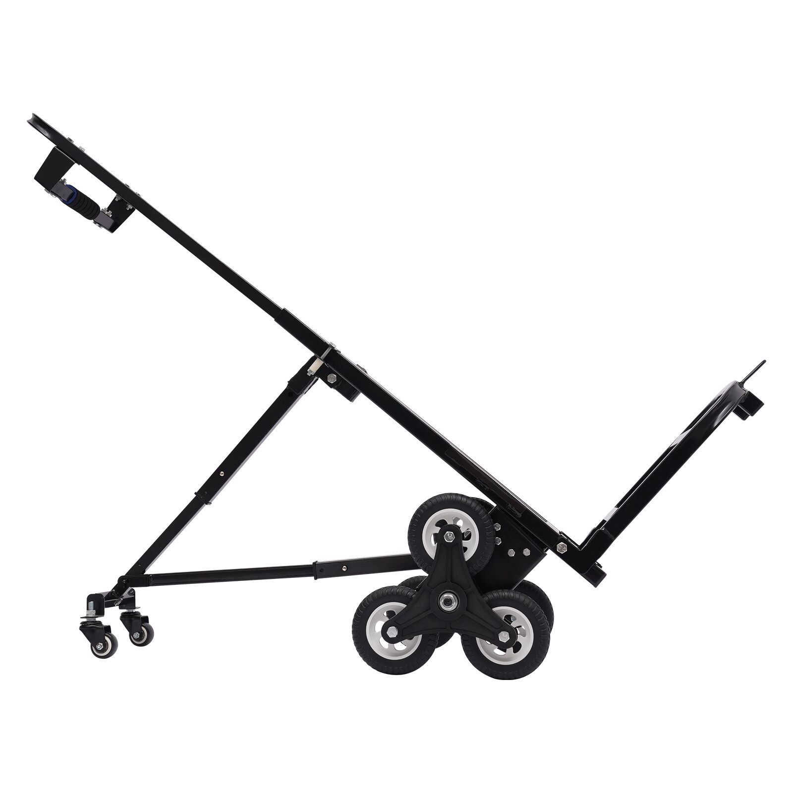 460lbs Black Stair Climbing Cart Trolley Stair Climber Hand Truck 29-45in Height