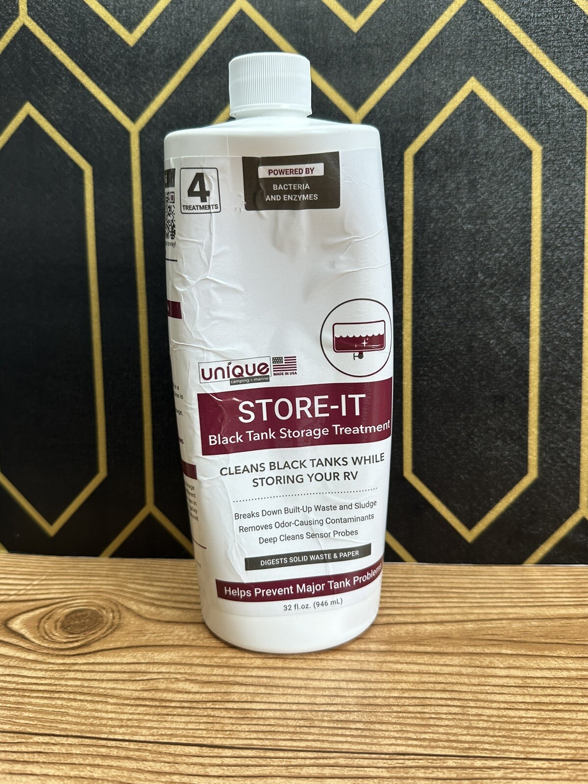 Unique Store-It RV Black Tank Storage Treatment. Cleans While Storing Your RV